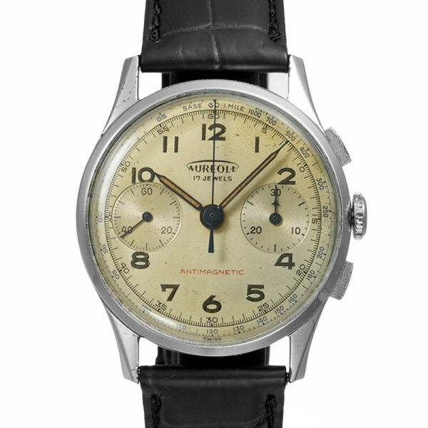 AUREOLE 2カウンター クロノグラフ 1950年代 ランデロン製 Cal.51搭載 アンティーク品 商品画像1