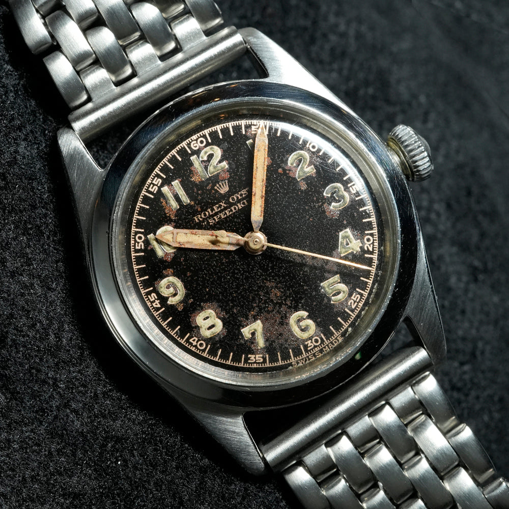 ROLEX オイスタースピードキング ブラックミラーダイヤル 1945年頃製造 Ref.4220 アンティーク品 商品画像2