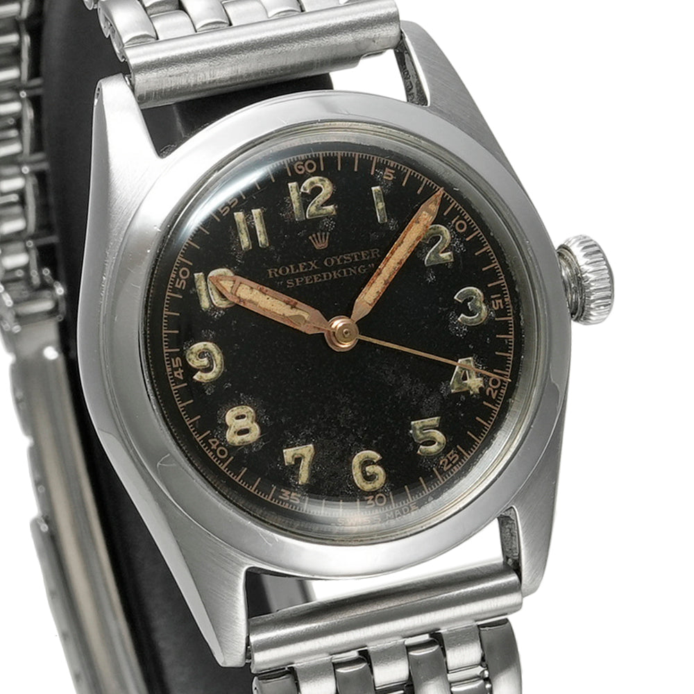 ROLEX オイスタースピードキング ブラックミラーダイヤル 1945年頃製造 Ref.4220 アンティーク品 商品画像9