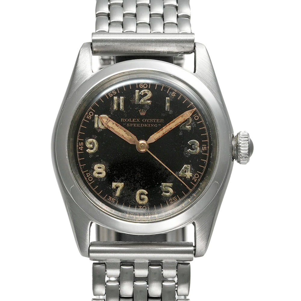 ROLEX オイスタースピードキング ブラックミラーダイヤル 1945年頃製造 Ref.4220 アンティーク品 商品画像1