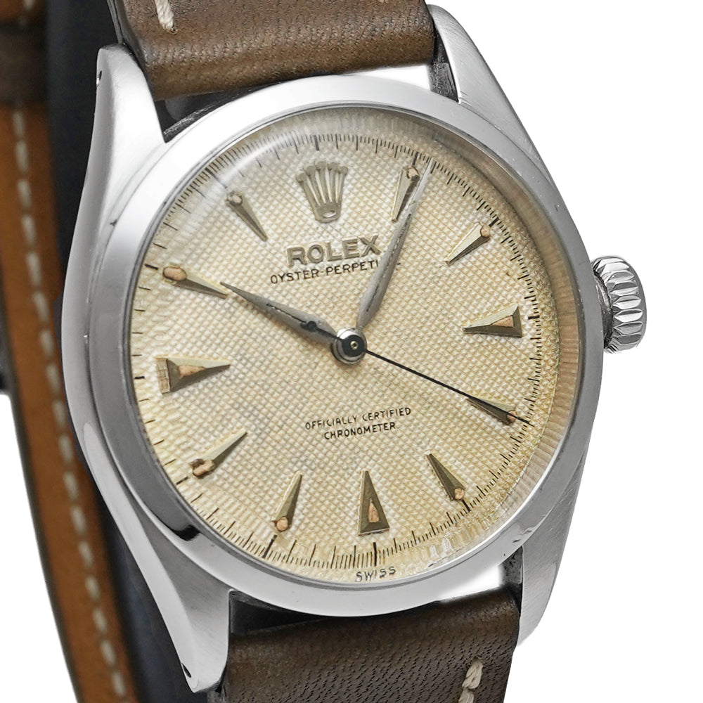 ROLEX セミバブルバック ハニカムダイヤル 1954年前後 Ref.6284 アンティーク品 商品画像7