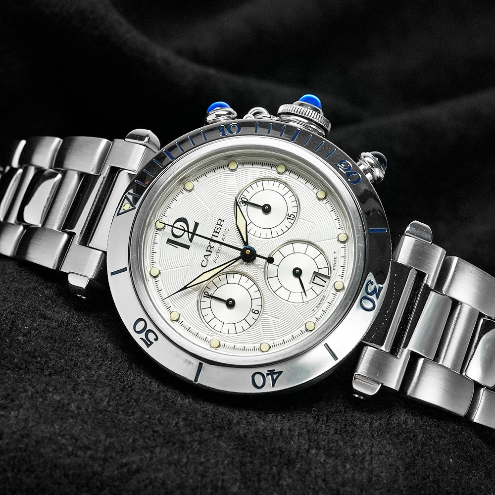 パシャ クロノグラフ 38mm 2000年保証書付き Ref.W31030H3 中古品 商品画像2