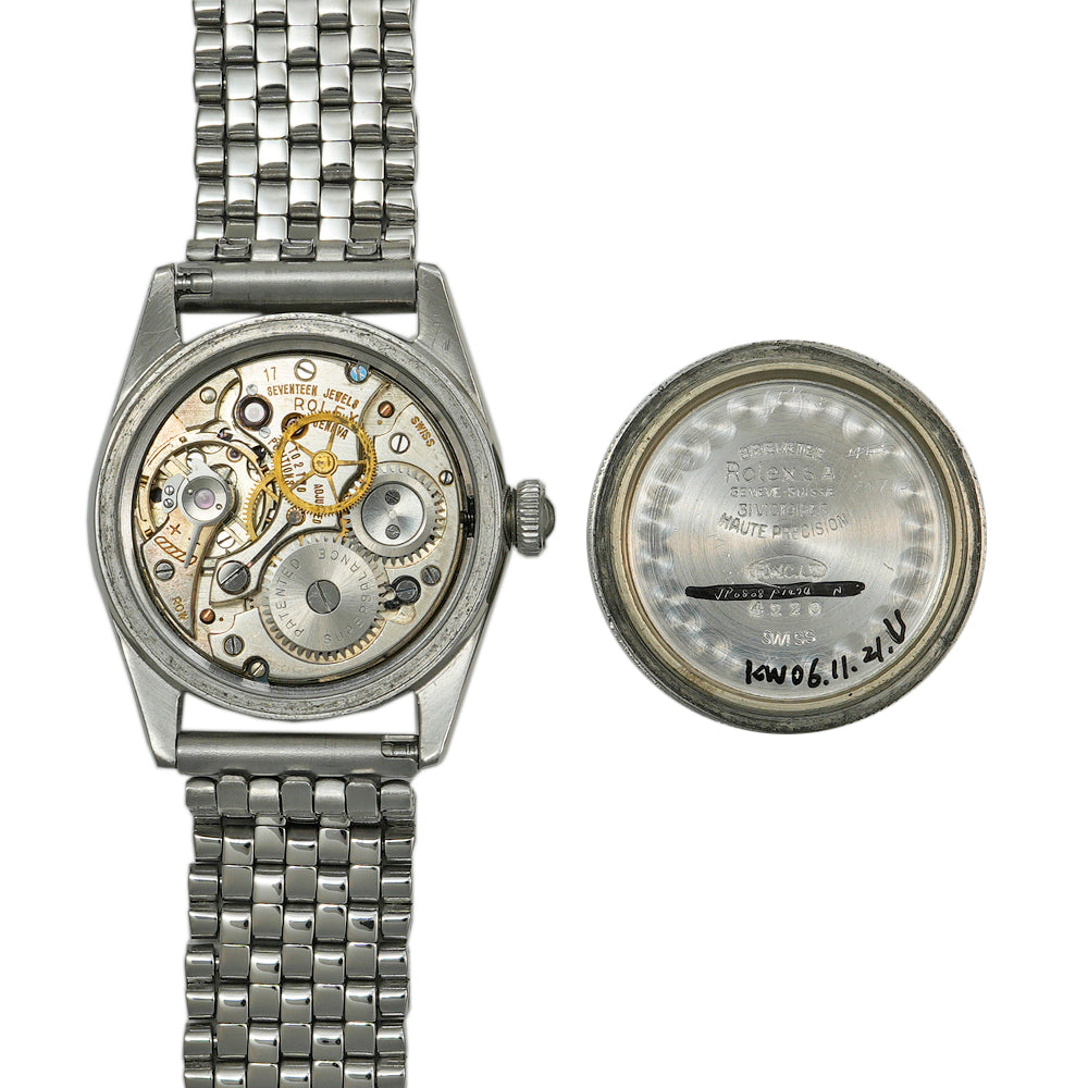 ROLEX オイスタースピードキング ブラックミラーダイヤル 1945年頃製造 Ref.4220 アンティーク品 商品画像5