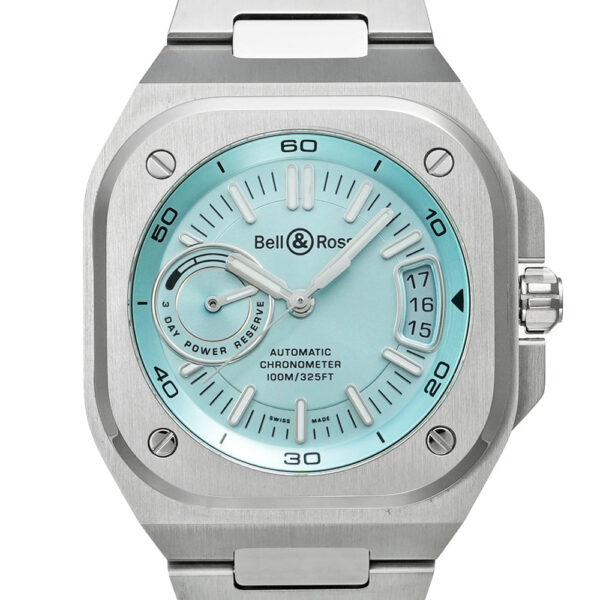 Bell＆Ross BR-X5 アイスブルー 箱・2025年2月保証書付き Ref.BRX5R-1B-ST/SST 中古美品 商品画像1