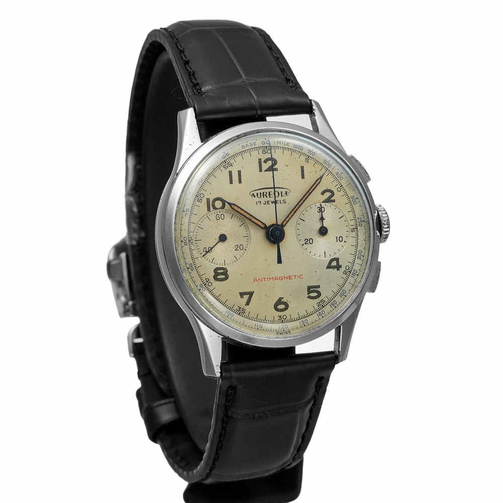 AUREOLE 2カウンター クロノグラフ 1950年代 ランデロン製 Cal.51搭載 アンティーク品 商品画像4