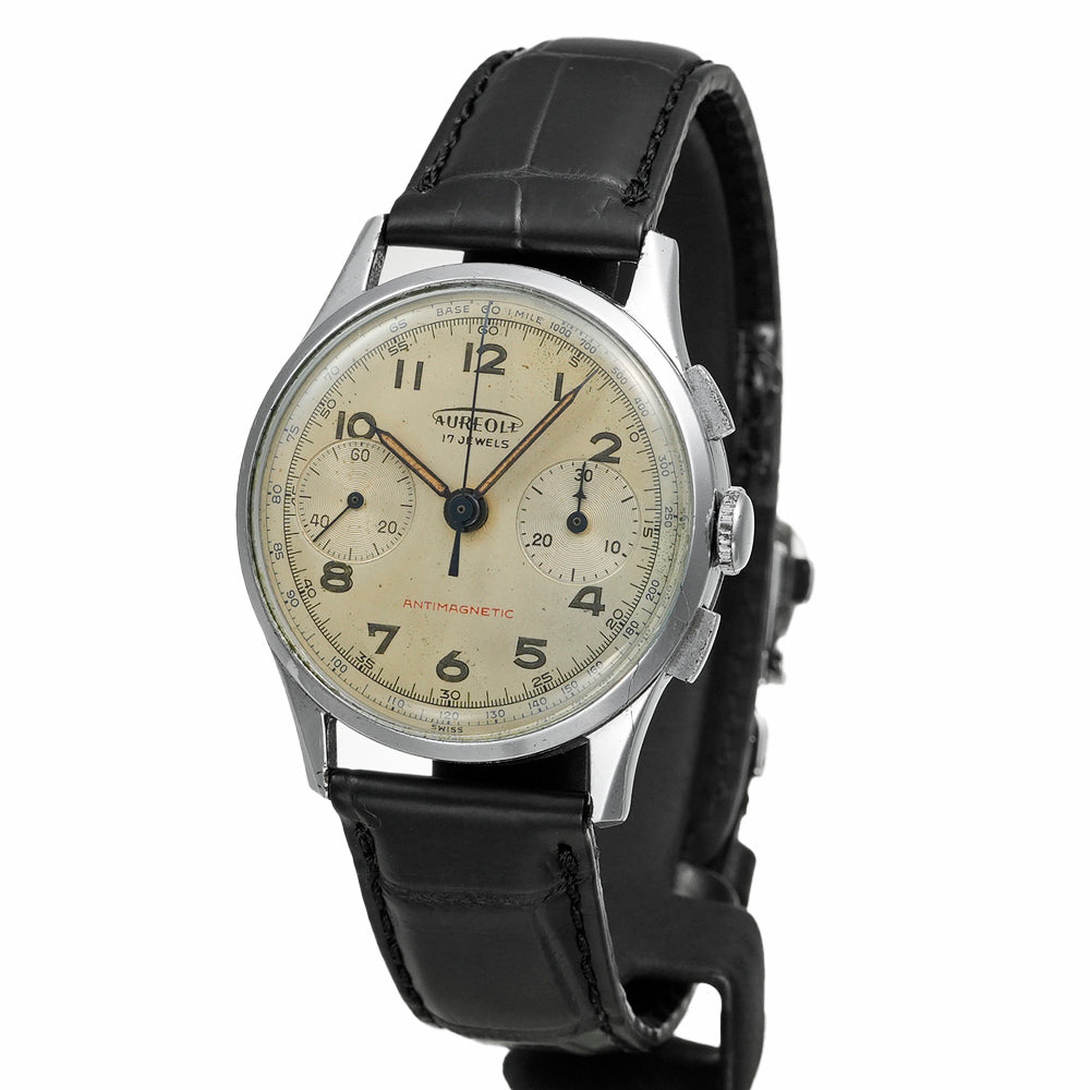 AUREOLE 2カウンター クロノグラフ 1950年代 ランデロン製 Cal.51搭載 アンティーク品 商品画像3